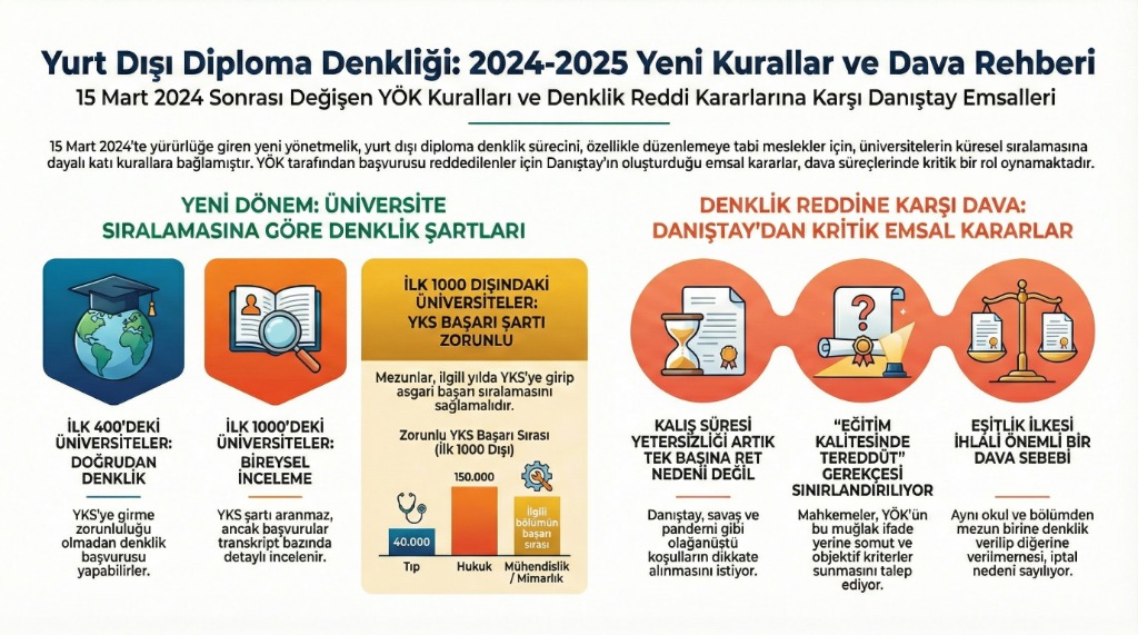 2025 Diploma Denklik Davası ve İtiraz Rehberi: YÖK İptal Davaları ve Güncel Hukuki Çözümler